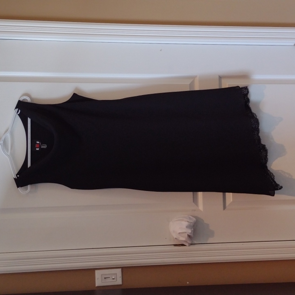 Vintage Black asymmetrical dress. Size 16